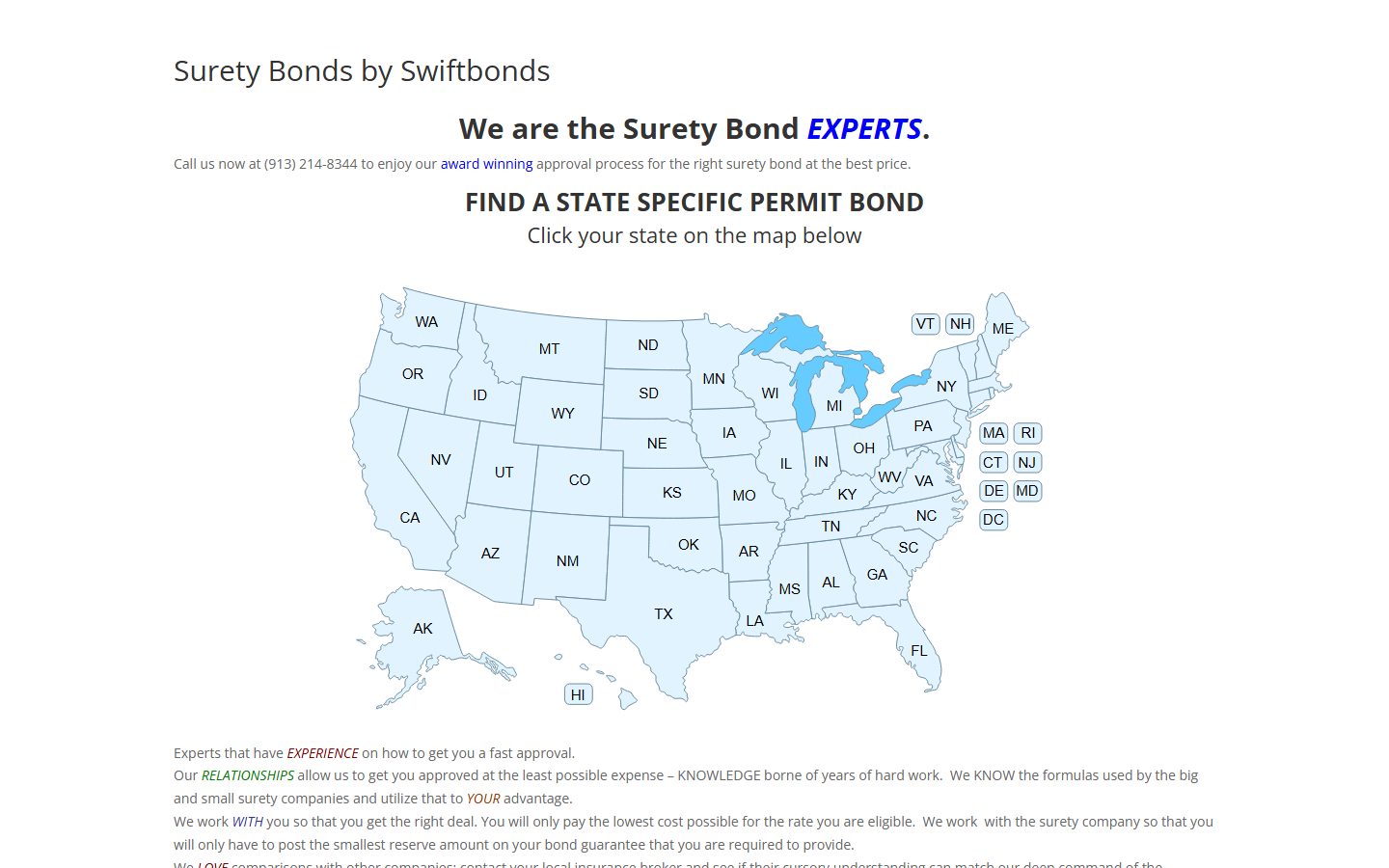 Swiftbonds project screenshot