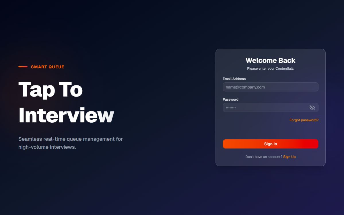 Tap to Interview project screenshot